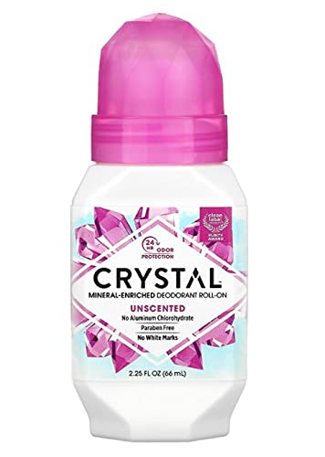Crystal Body Deodorant Roll On - Unscented - biosense-clinic.com