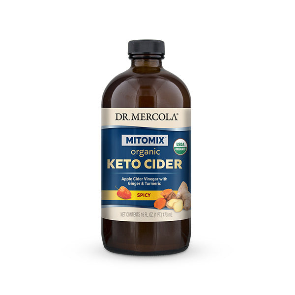 Dr Mercola MITOMIX® KETO CIDER™ - Organic Spicy Apple Cider Vinegar with Ginger, Turmeric & Habanero Pepper® - biosense-clinic.com