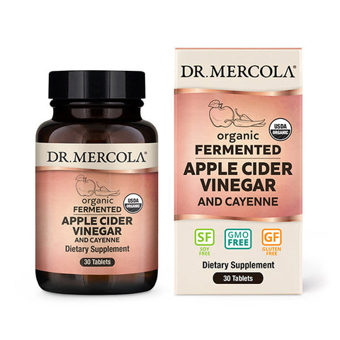 Dr Mercola Organic Fermented Apple Cider Vinegar and Cayenne - biosense-clinic.com