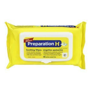 Preparation H Soothing Wipes With Aloe - BiosenseClinic.com