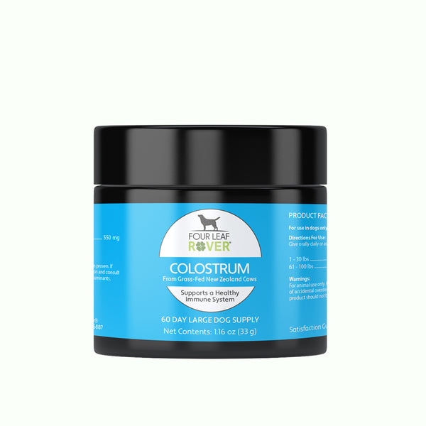 Four Leaf Rover Bovine Colostrum - Immune Support For Dogs 33g - biosense-clinic.com