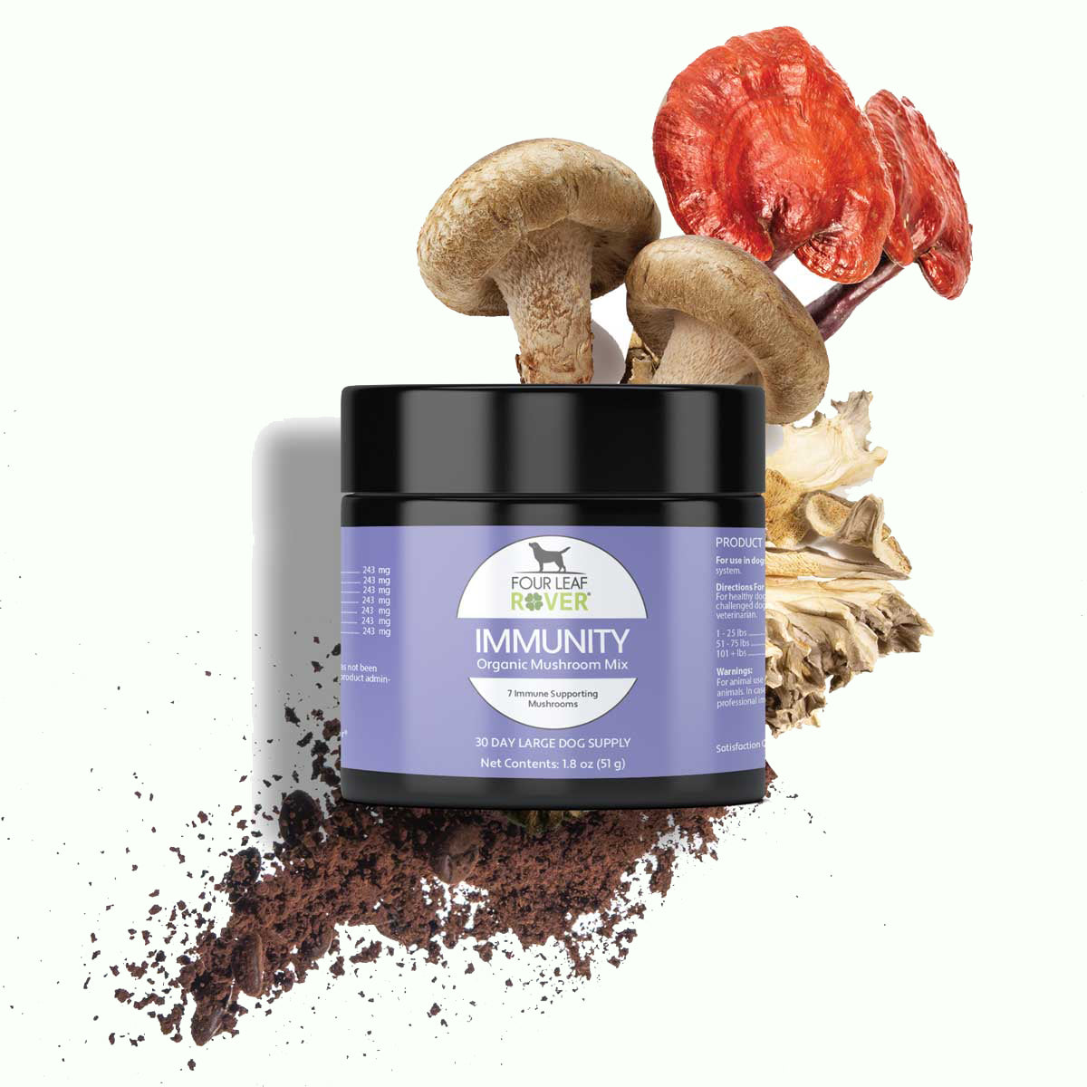 Four Leaf Rover Immunity - Organic Mushroom Mix - biosense-clinic.com