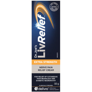 LivRelief Extra Strength Nerve Pain Relief Cream 50g - biosense-clinic.com