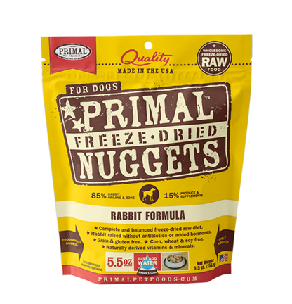 Raw Freeze Dried Canine Rabbit Formula