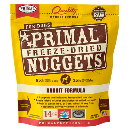 Raw Freeze Dried Canine Rabbit Formula