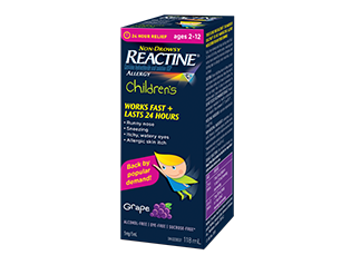 Zyrtec/Reactine 24 hour relief