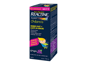 Zyrtec/Reactine 24 hour relief