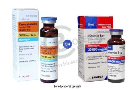Vitamin B12 Injection 30ml at www.BiosenseClinic.com