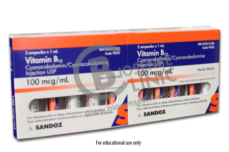 online b12 injections Vitamin for Injection Cyanocobalamin 1,000 mcg, 25/Box (Rx) Best Vitamin B12 Injection Site: