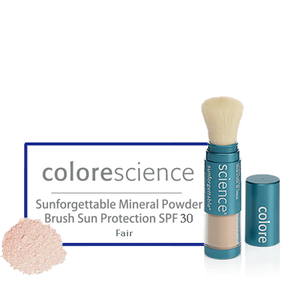 Colorescience Sunforgettable Mineral Powder Brush Sun Protection SPF 30 Fair - BiosenseClinic.com