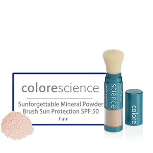 Colorescience Sunforgettable Mineral Powder Brush Sun Protection SPF 50 fair - BiosenseClinic.com