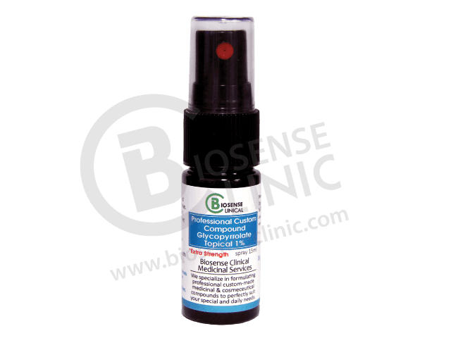 BiosenseClinical Glycopyrrolate Topical spray 1% - BiosenseClinic.com