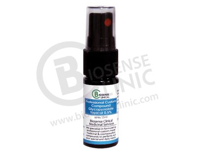 BiosenseClinical Professional Custom Compound Glycopyrrolate Topical spray  - 15 ml - Biosense Clinic