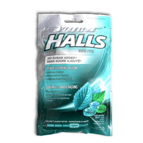 Halls Mentho-Lyptus Cough Drops Sugar Free (Assorted Mint) - BiosenseClinic.com