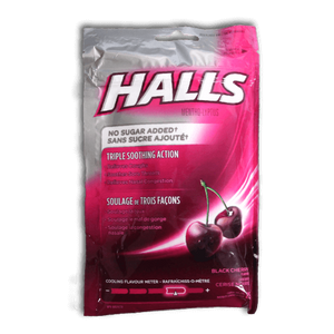 Halls Sugar Free Cough Drops (Black Cherry) - BiosenseClinic.com