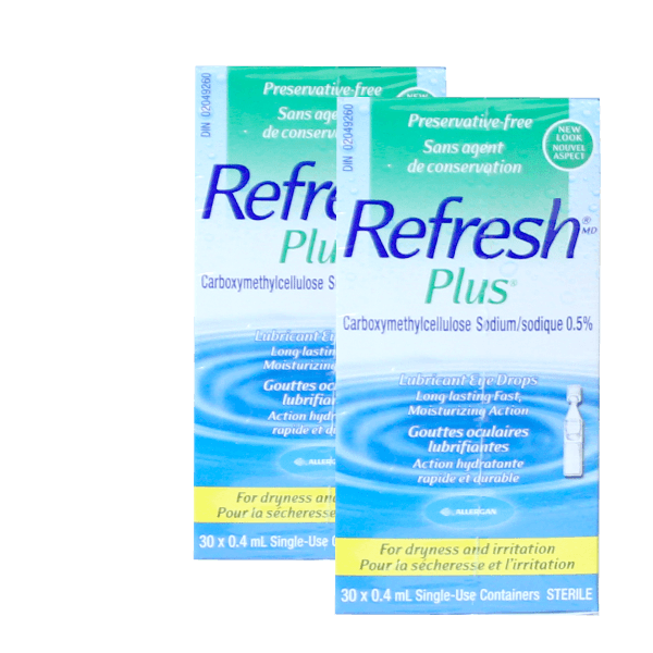 Refresh Plus 0.5% Eye Drops 2 boxes - BiosenseClinic.com