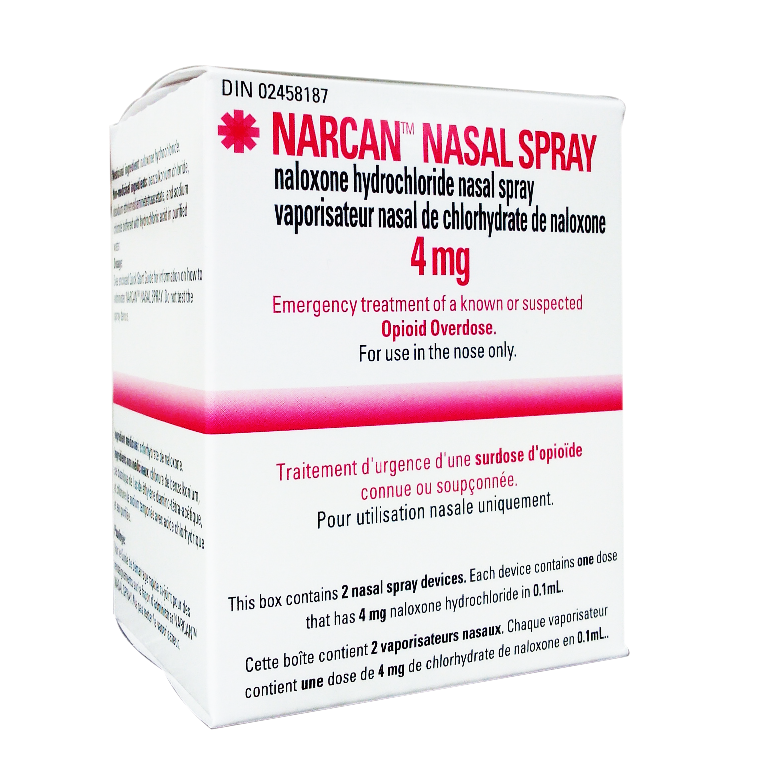 Narcan Nasal Spray 4 mg (2 units)