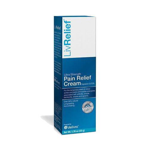 LivRelief - Pain Relief Cream- 50 grams - BiosenseClinic.ca