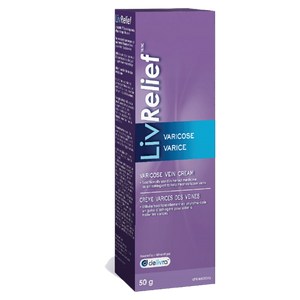 LivRelief Varicose Vein Cream 50g - BiosenseClinic.ca