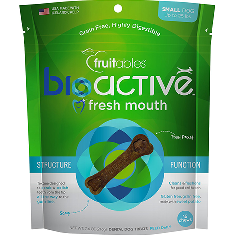 Fruitables Bioactive Fresh Mouth Dental Chew For Small Dogs