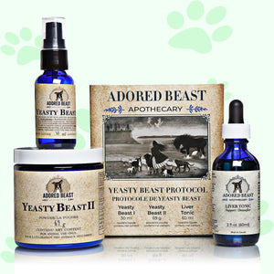 Adored Beast Yeasty Beast Protocol for Dogs - 3 product kit - biosense-clinic.com