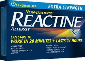 Zyrtec/Reactine Extra Strength