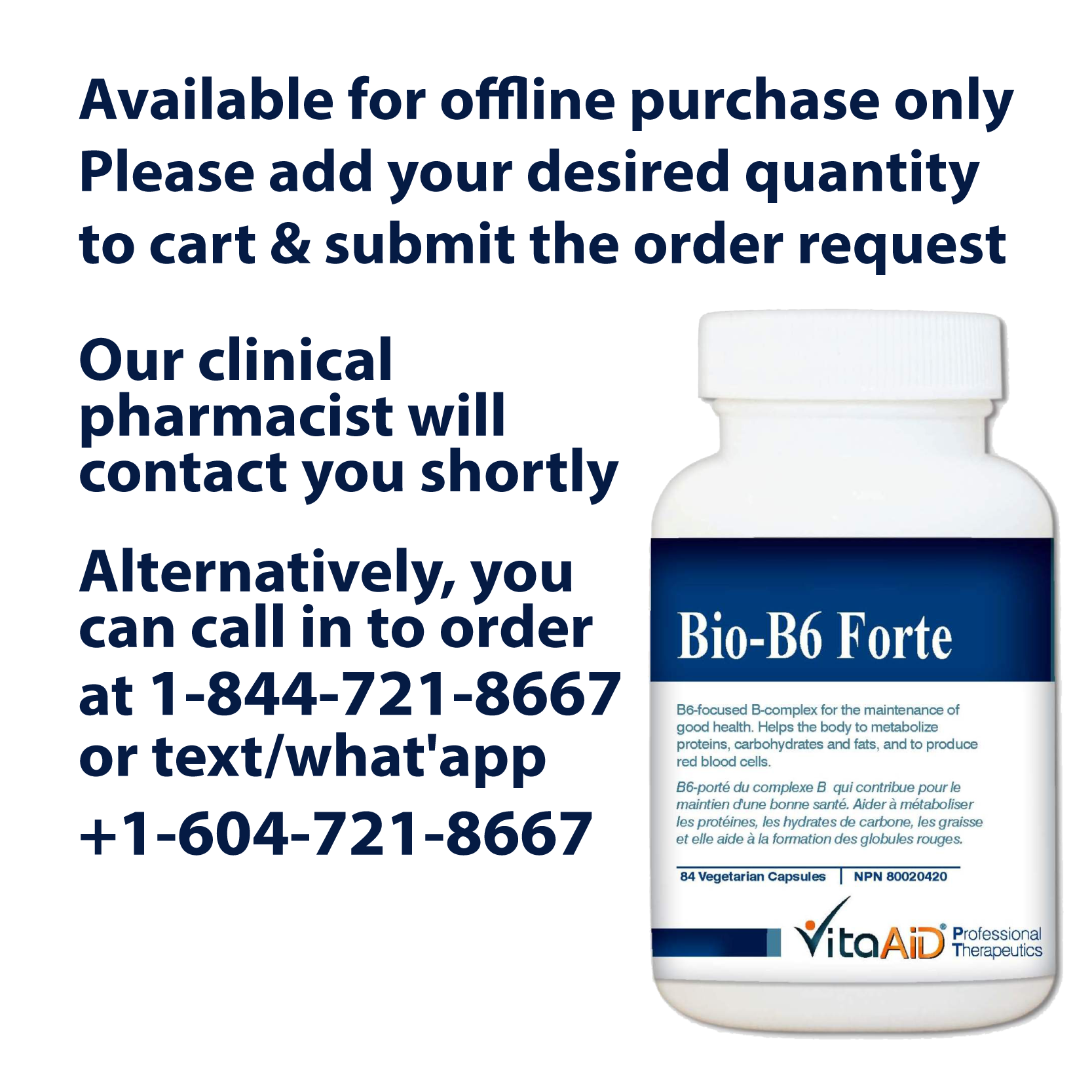 VitaAid Bio-B6 Forte