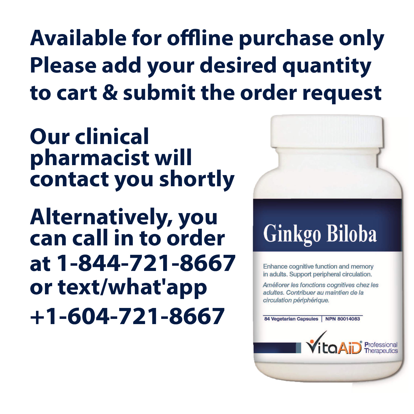 VitaAid Ginkgo Biloba - BiosenseClinic