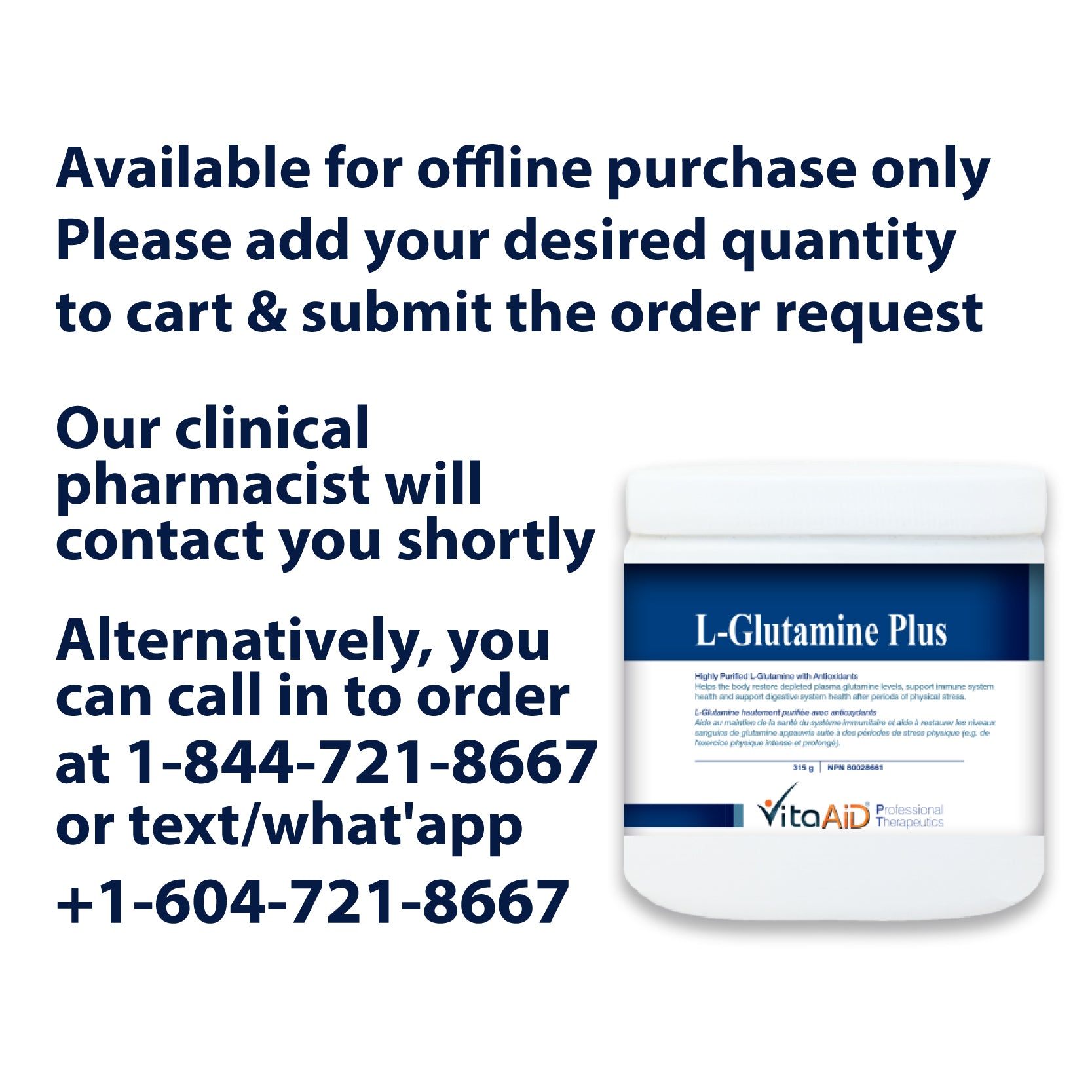 VitaAid L-Glutamine Plus - biosense-clinic.com