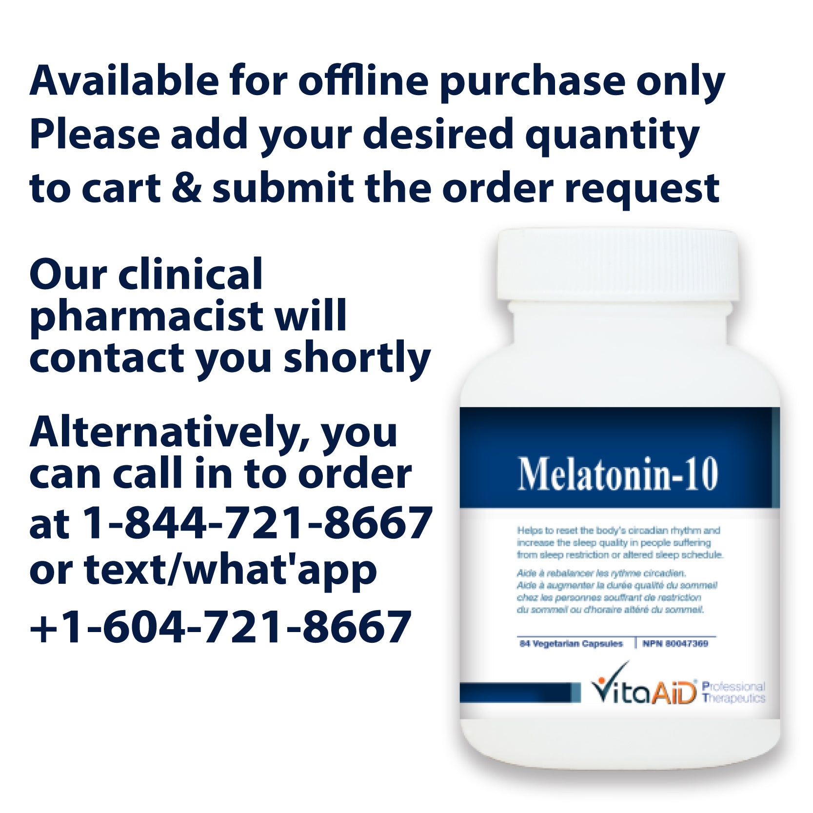 VitaAid Melatonin-10 - biosense-clinic.com