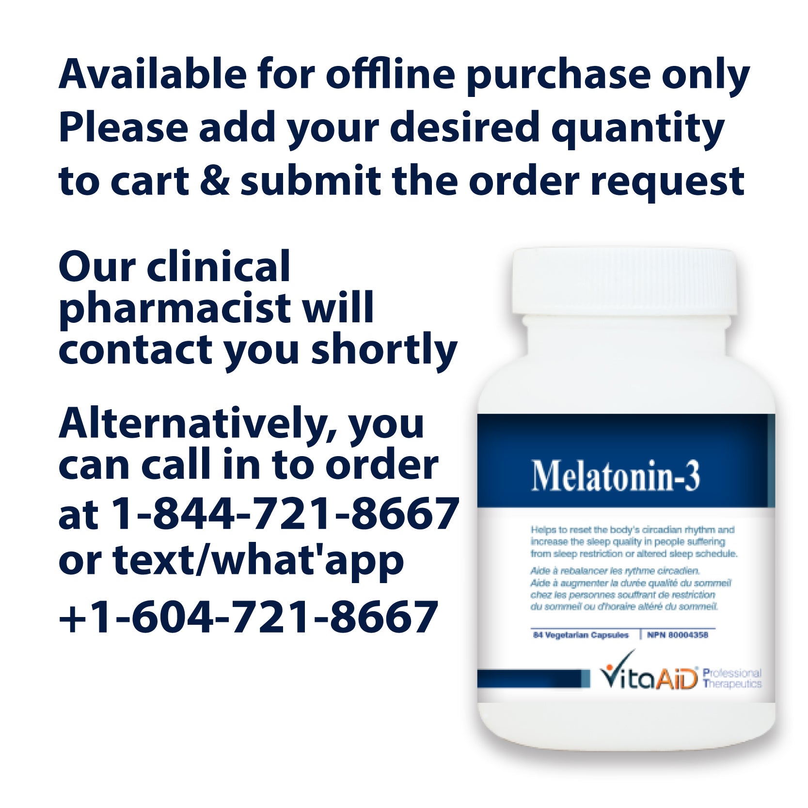 VitaAid Melatonin-3 - biosense-clinic.com