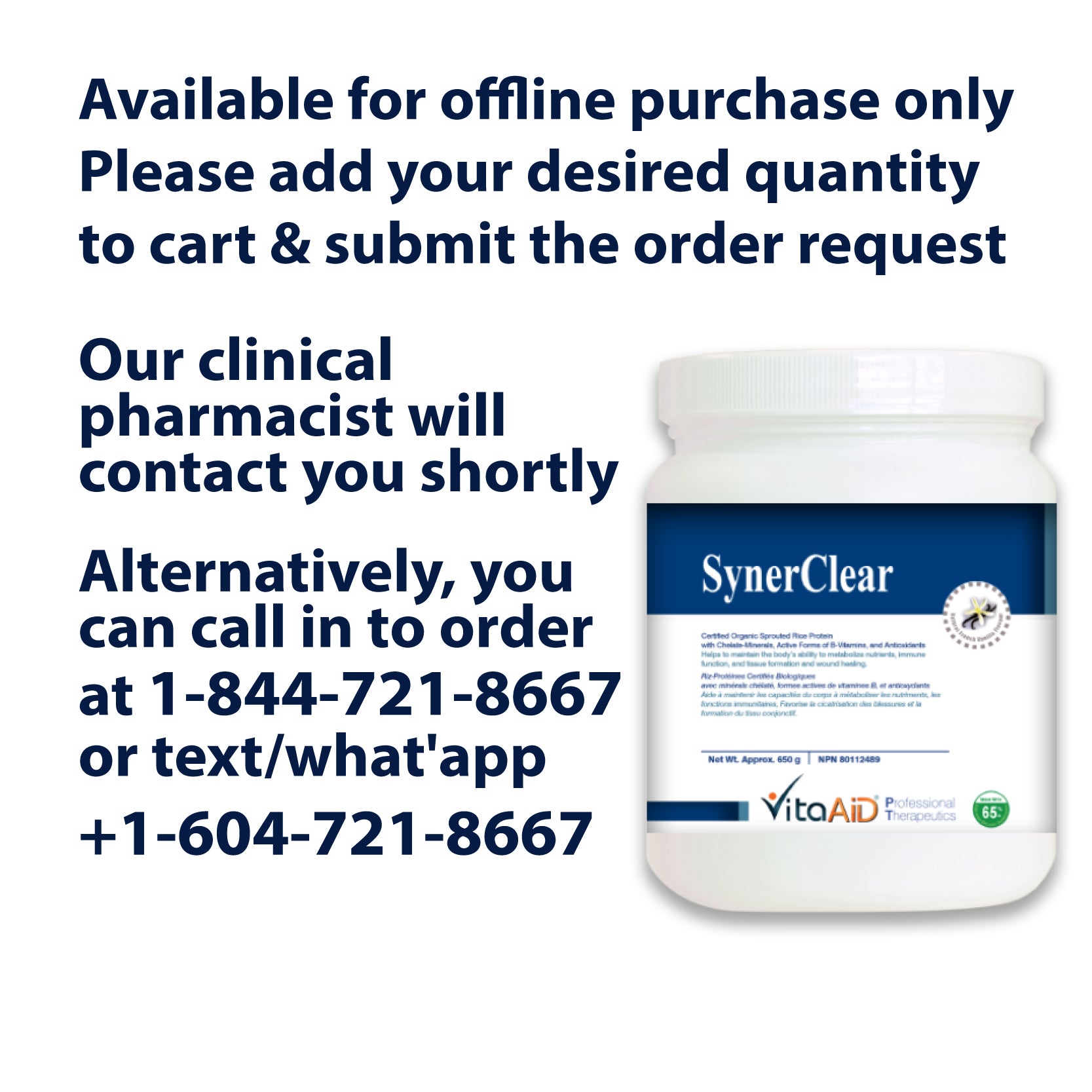 VitaAid SynerClear® (Vanilla) - biosense-clinic.com